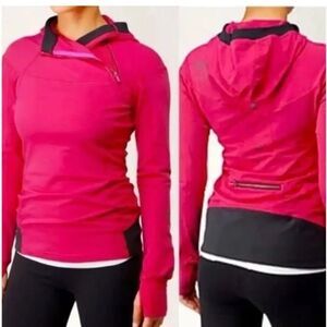 Lululemon Women's Rare Spirit Free Bird Fruity Tootie Hoodie Hot Pink Size 6